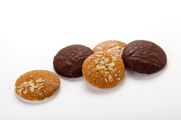 Lebkuchen auf weißem Hintergrund
