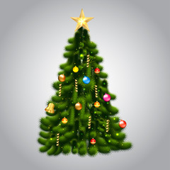 Vector illustration of christmas tree