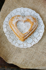 Vegetarian coockie in form of heart