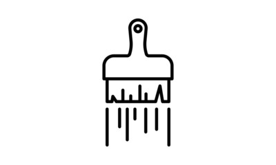 Painting Icon Illustration.Brush Symbol.