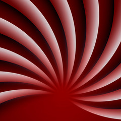 Red wavy abstract background. Modern vector illustration.