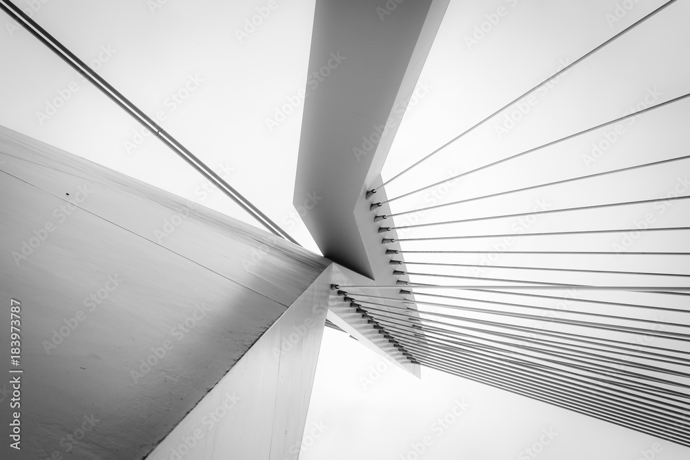 Poster Abstract architecture in black and white