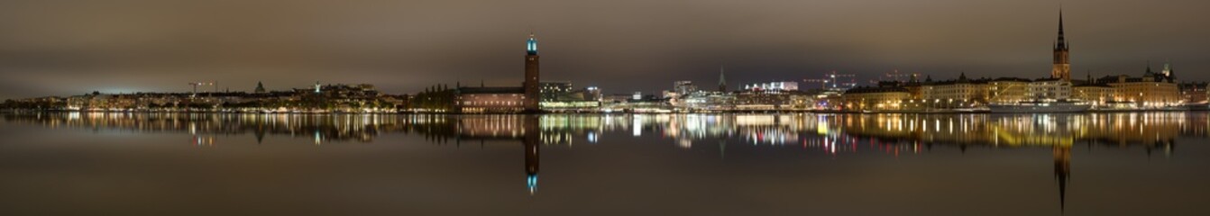 Fototapeta na wymiar Amazing panorama of the Stckholm city