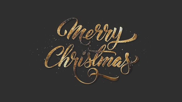 Merry Christmas Text + Alpha Channel