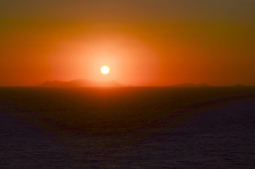 Fototapeta premium Santorini Sunset 04