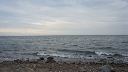 Baltic sea in Gdynia, Poland