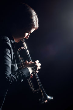 Trumpet player jazz musician
