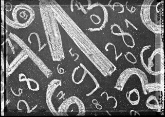 Background of numbers. from zero to nine. Background with numbers. Numbers texture.