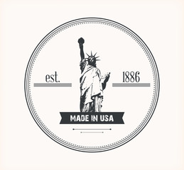 Liberty Statue vector logo