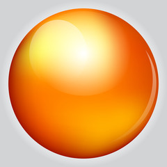 Vector illustration of orange ball