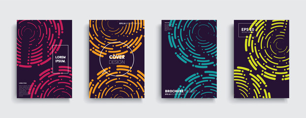 Vector cover designs. Future Poster template.