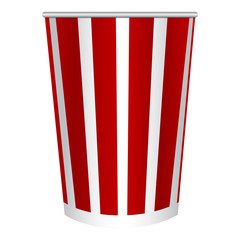 Vector illustration of Cup of popcorn