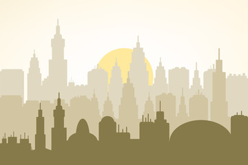 Naklejka premium big city day