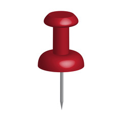 Vector illustration of push pin