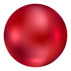 Vector illustration of Red ball