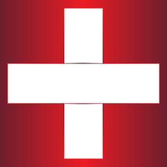 Naklejka premium Vector illustration of Red Cross