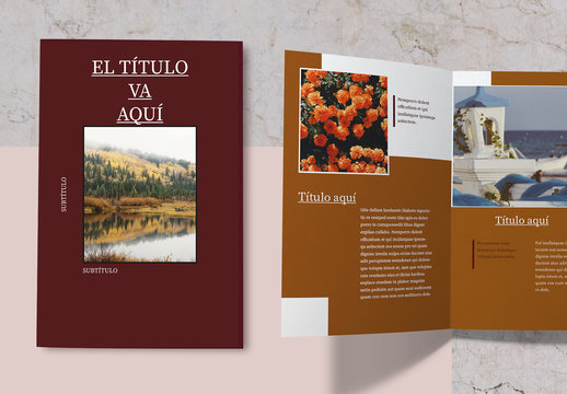 Dise&ntilde;o de folleto cl&aacute;sico