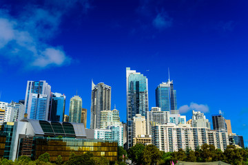 cityscape in sydney on a sunny day