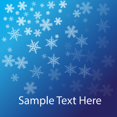 Vector illustration of Snowflakes background