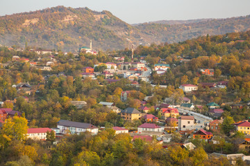 colorful autumn in the mountains