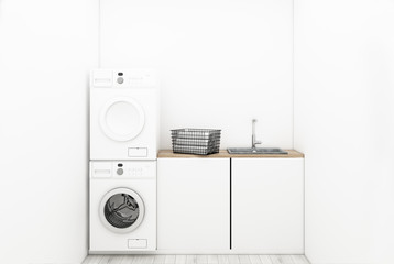 Minimalistic washroom interior