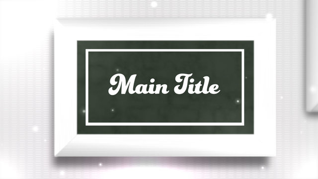 Bokeh Photo Frame Title