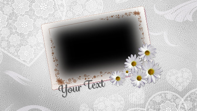 Daisies & Lace Card Overlay