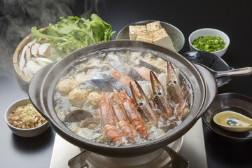 魚介類の寄せ鍋
