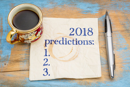 2018 predictions list on napkin