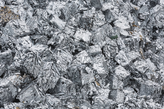 Recycled blocks of aluminium