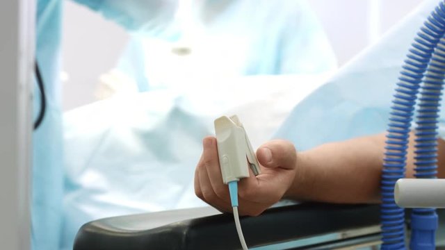 Surgical operation in surgery room