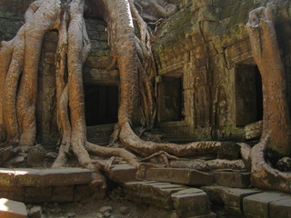Fototapeta na wymiar Angkor en Camboya (Asia) La ciudad perdida de los templos del antiguo reino jemer