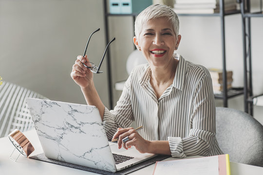 Potrait Of Senior Businesswoman