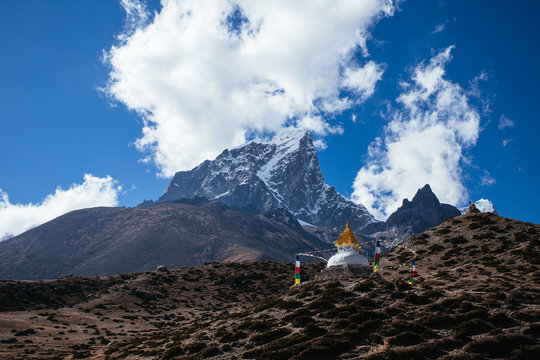 Buddha stupa in Himalayas