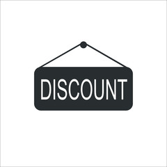 discount hanging sign icon. Vector Illustration