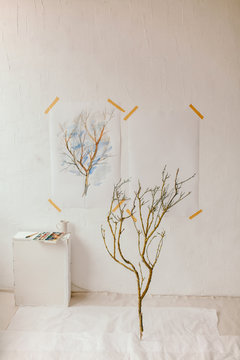 Art workshop interior