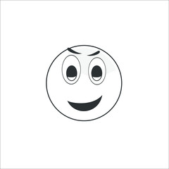 Smile icon. Emotion smile. Vector Illustration