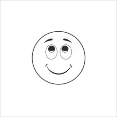 Smile icon. Emotion smile. Vector Illustration
