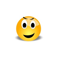 Smile icon. Emotion smile. Illustration