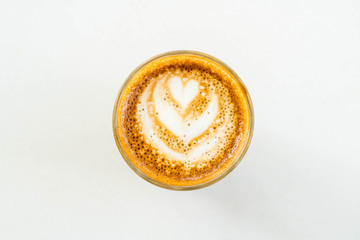 hot coffee glass
