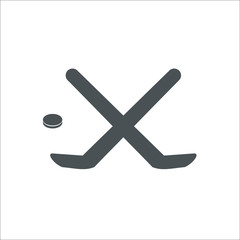 Hockey icon. Vector Illustration