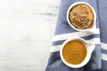 Different kinds of mustard