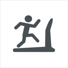 Treadmill icon. Vector Illustration