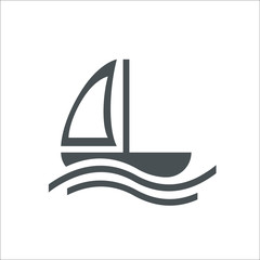 Ship icon. Vector Illustration