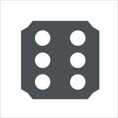 Dices icon. Vector Illustration