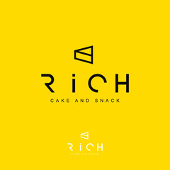 Rich Cake, Snack and Bakery Logo Template