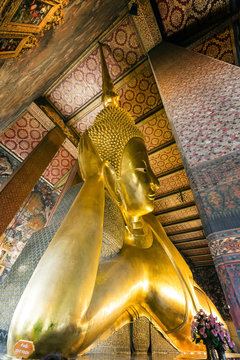 Big Buddha in Wat Po, Bangkok Thailand