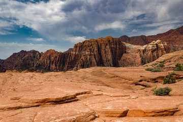 Fantastic landscape of Snow Canyon State Park in Utah.