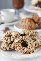 Sesame cookies dessert