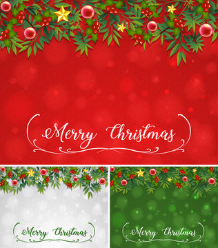 Background template with christmas theme